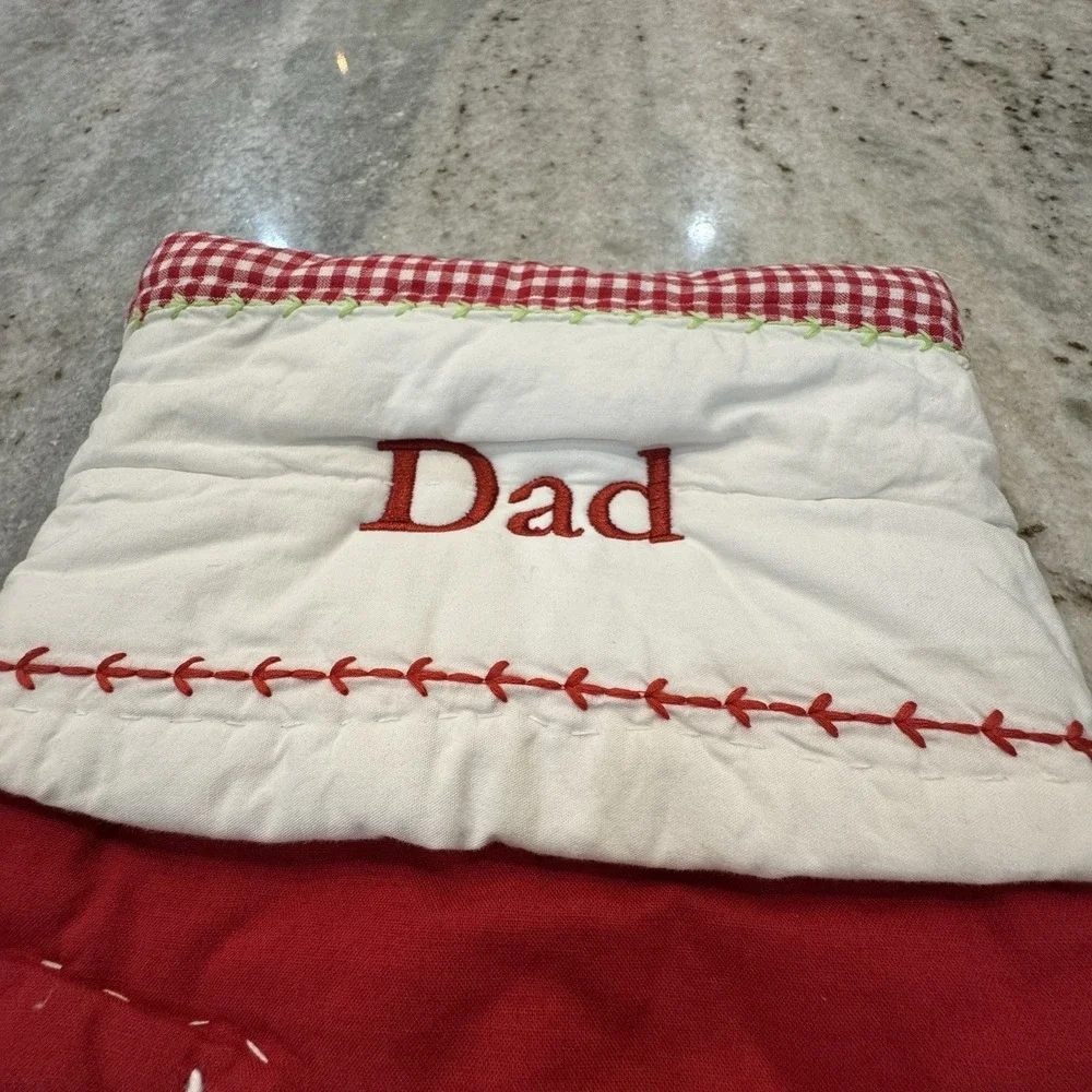 NWT Pottery Barn Kids Quilted Christmas Stocking 